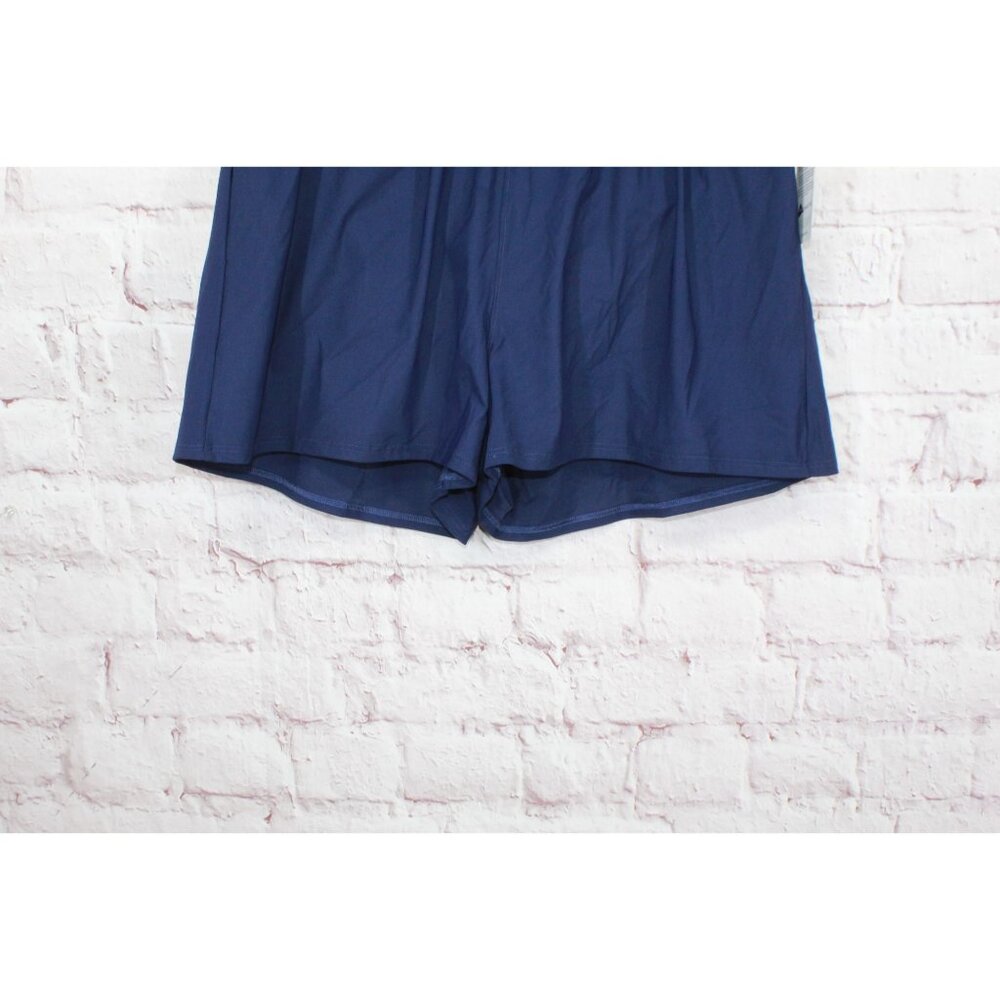 LL Bean Shaping Swimwear Soft Drape Swim Shorts Darkest Navy Size 12 - Picture 5 of 10